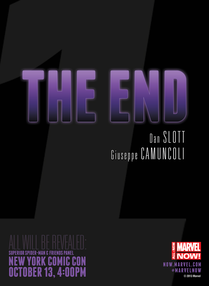 What's "the end?" Hopefully I'll have an answer for you between 4 and 5 p.m. on Sunday.
