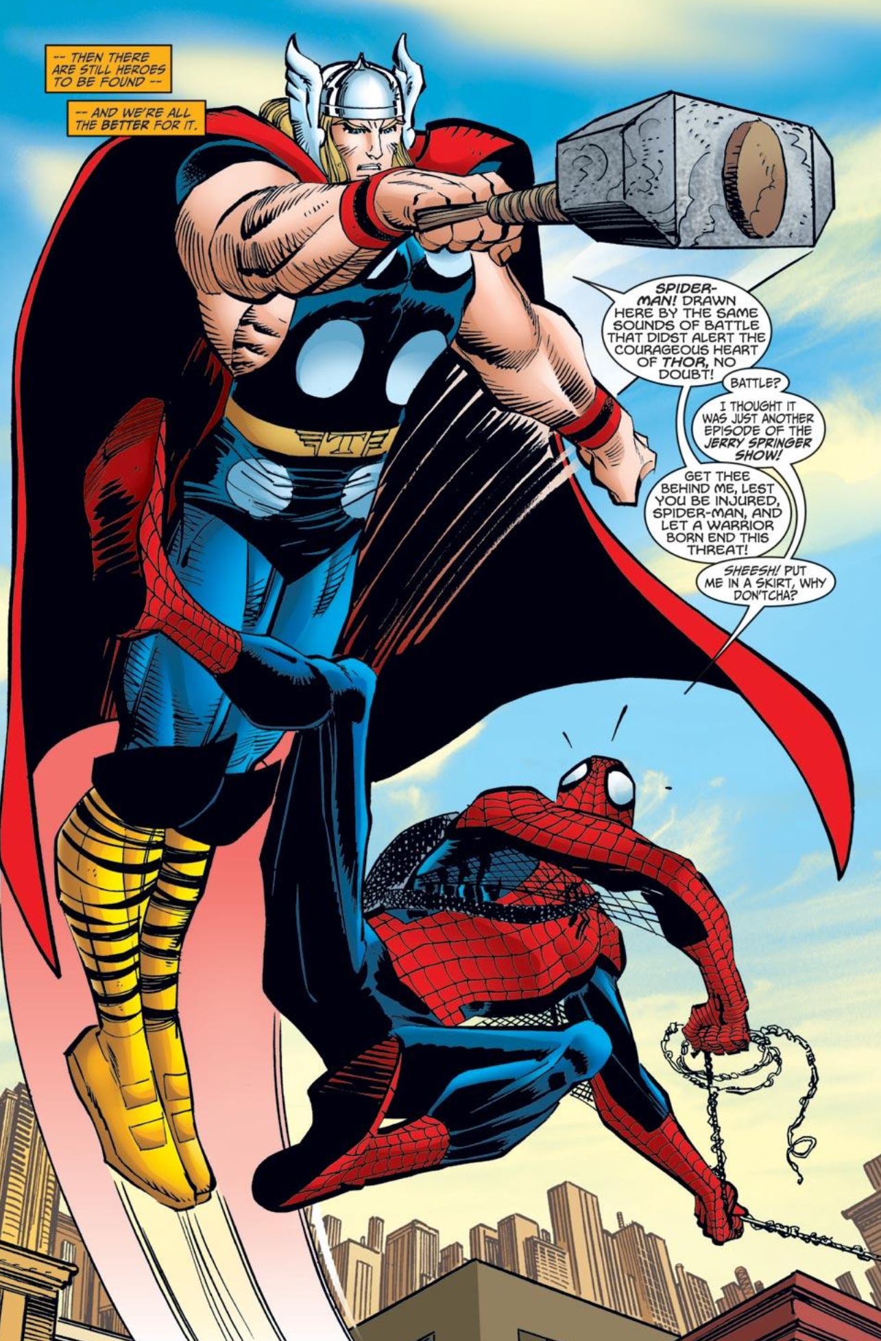 Spider-man versus thor